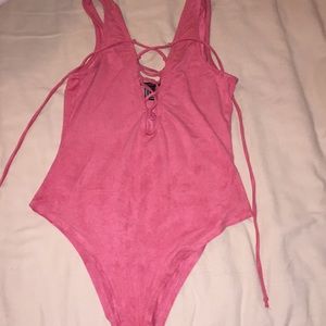 Pink bodysuit